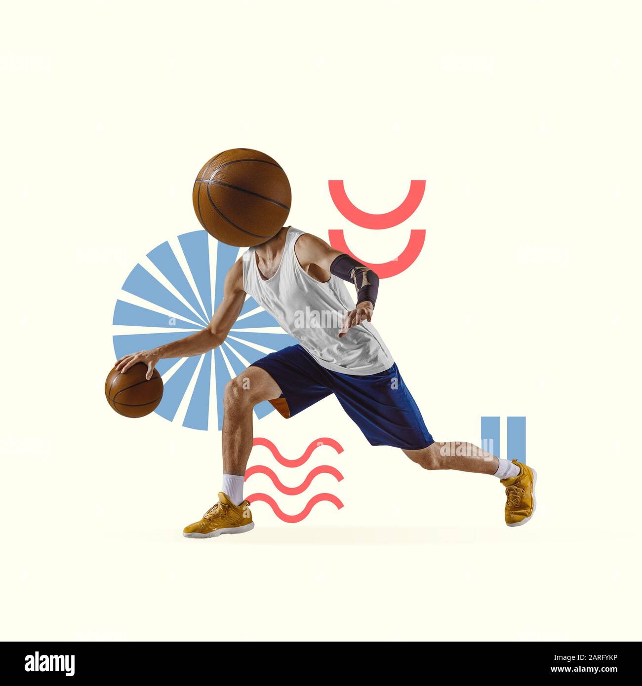 Playing Basketball Sports Player Design: Create Your Unique Style