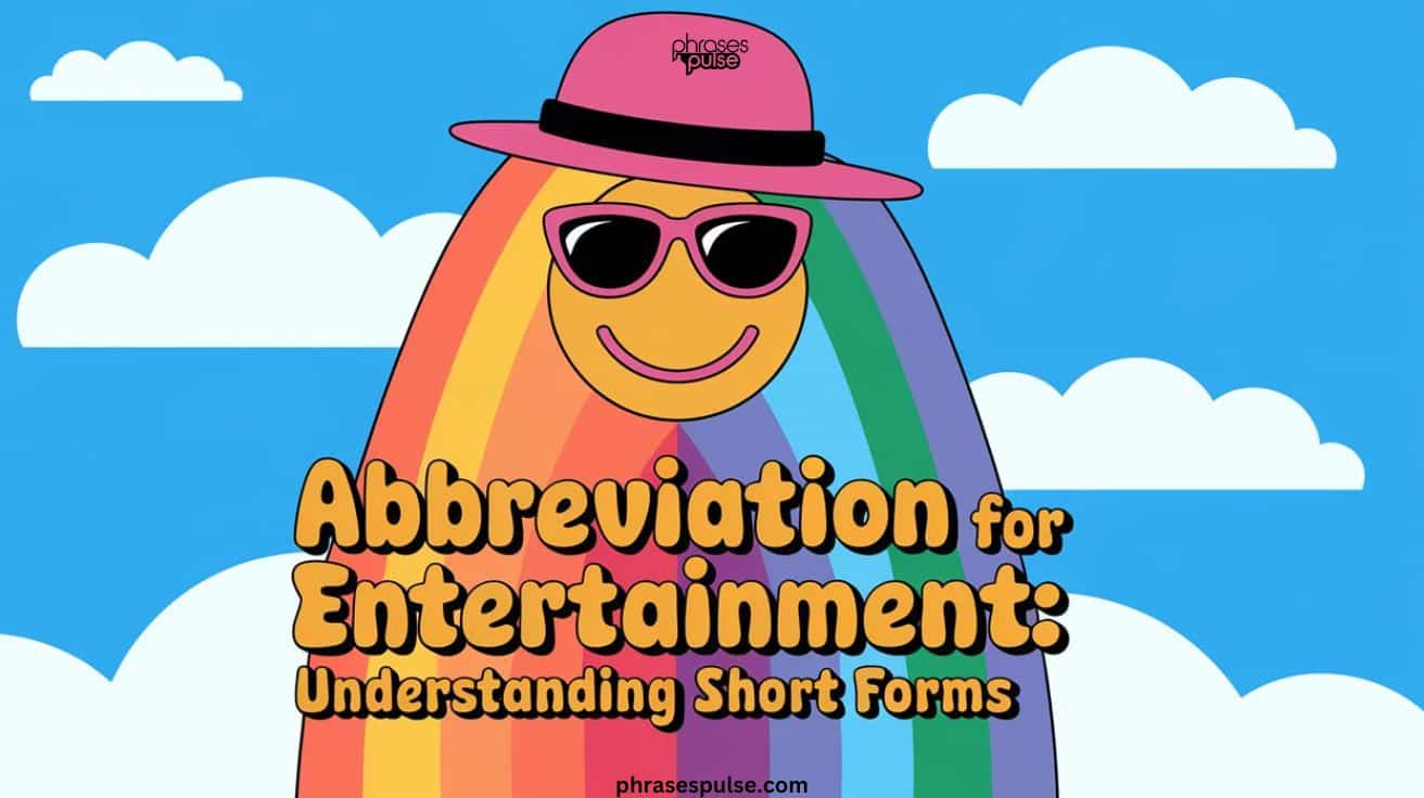 Abbreviation for Entertainment: Get It Right. Find Out the Correct Short Form