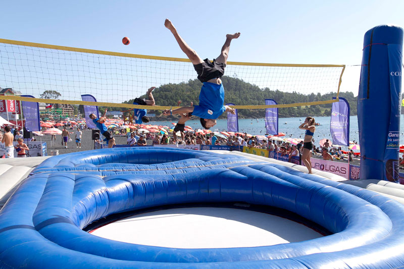 Is the trampoline volleyball game good exercise? Bounce your way to fitness and outdoor fun!